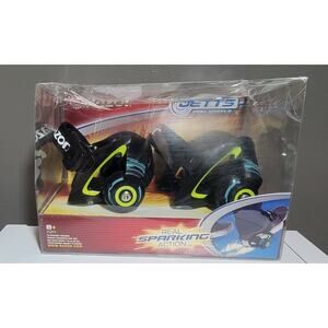 Razor Jetts Heel Wheels Single Pair Black & Green Sparks!